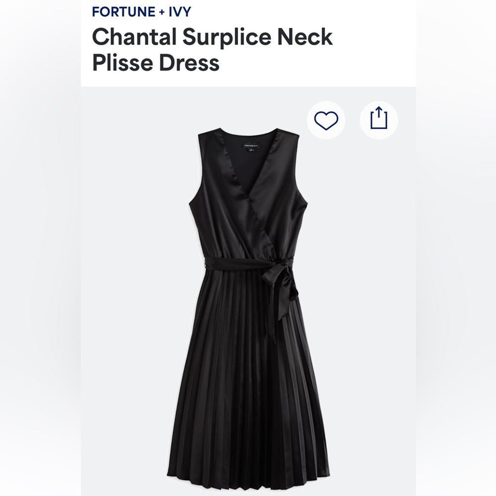 Stitch Fix NWT Elegant Black Dress